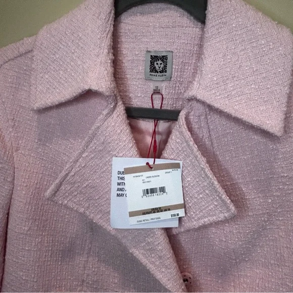 Anne Klein Pink Textured Blazer - Picture 5 of 7